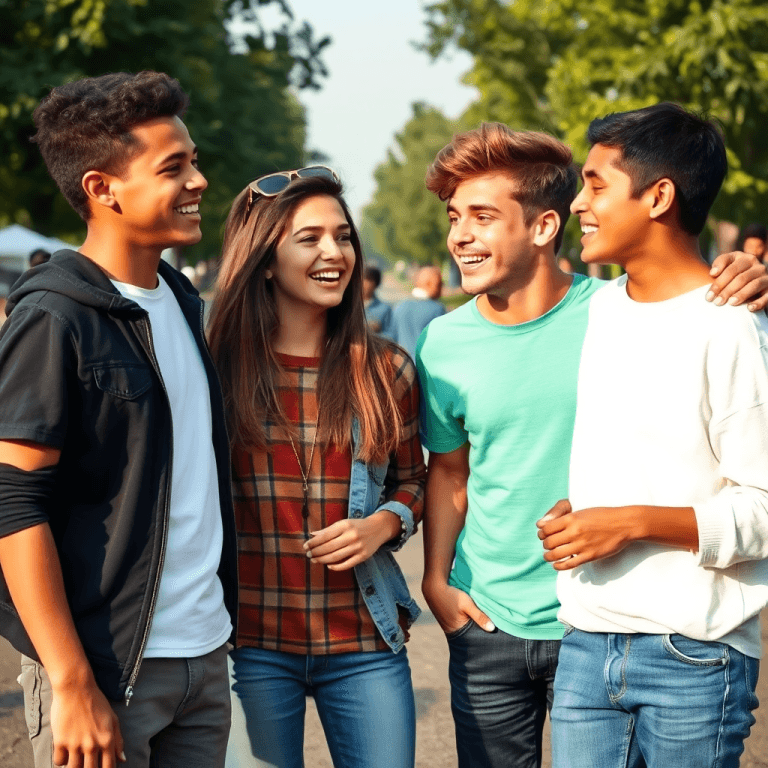 youths engaging each other