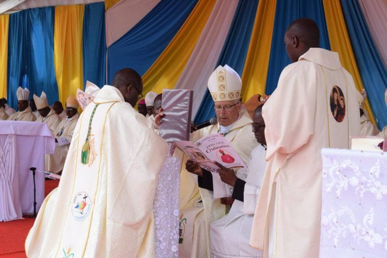 Bishop Jackson Murugara during his consecration